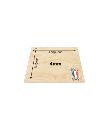Contreplaqué peuplier intérieur 4mm